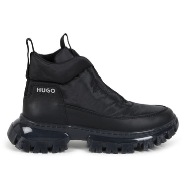 HUGO botines para niño y adolescente negros